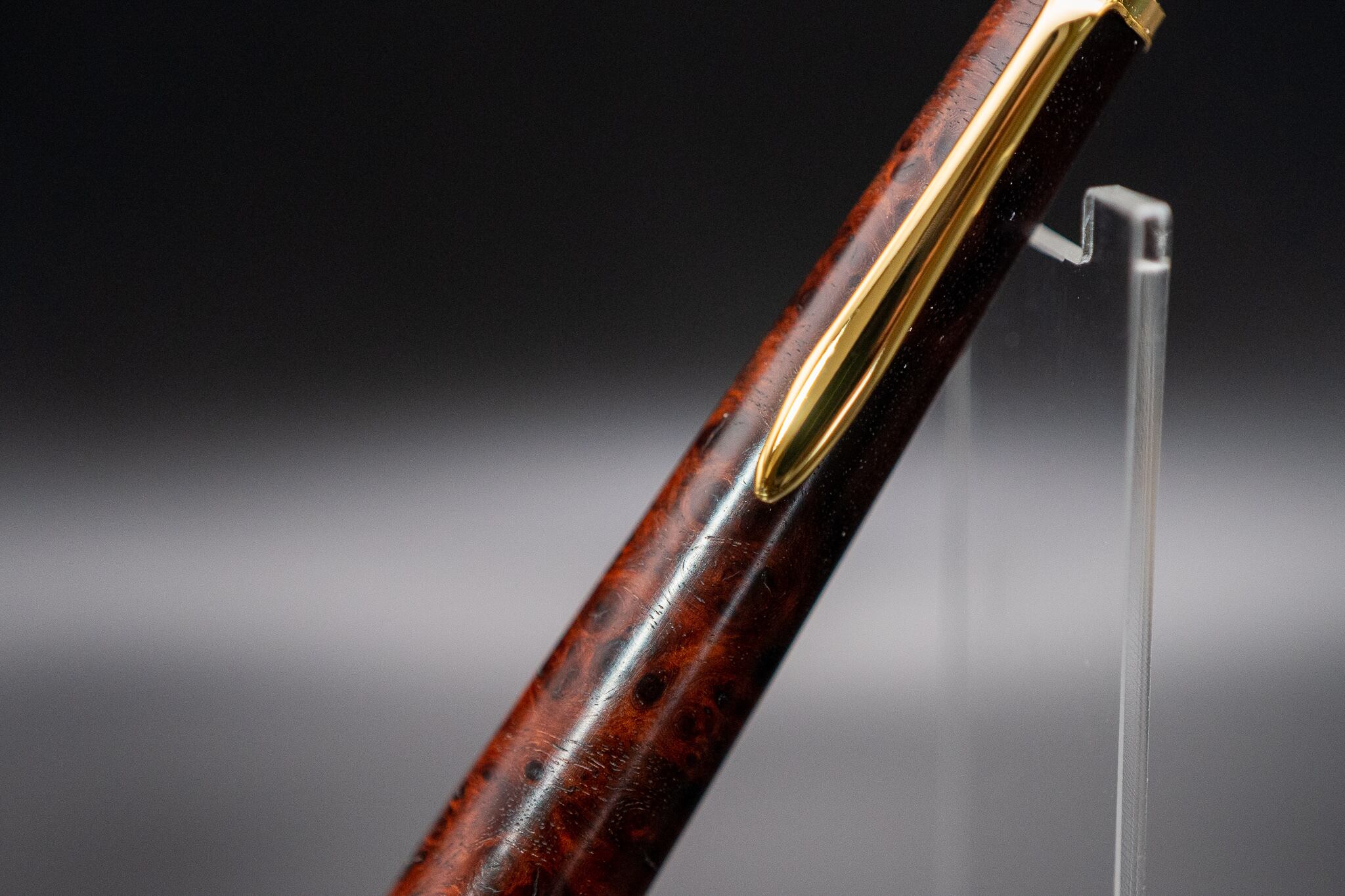 【朱色の銘木】 本花梨瘤杢極上 gold MP