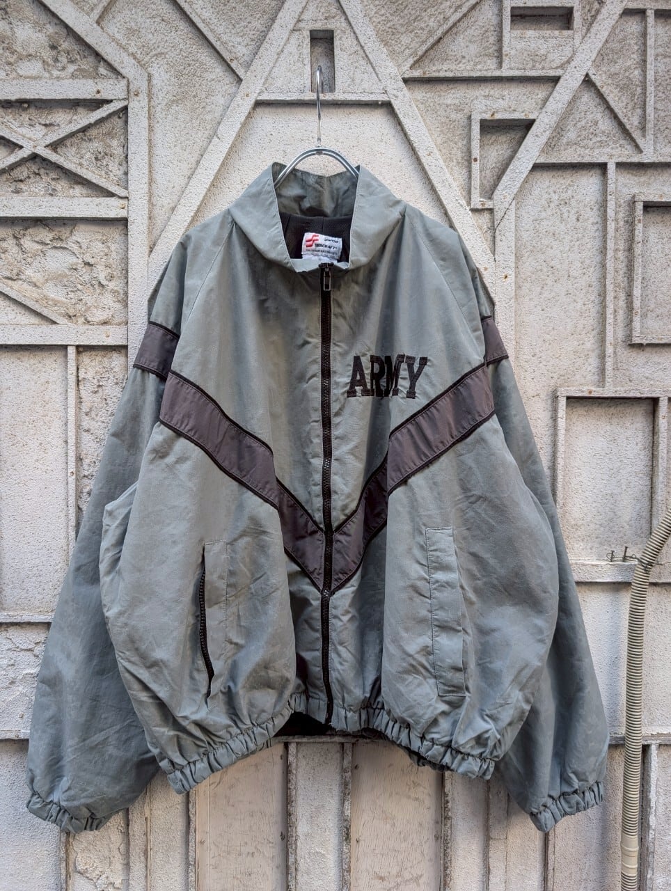 "ARMY" reflect nylon jacket