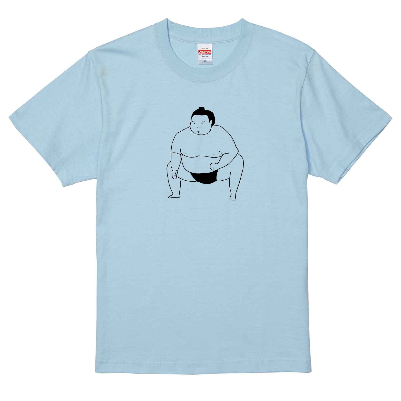 ふんばり / Tシャツ / すずきたまみ /  -WHITE/GRAY/LIGHTBLUE-