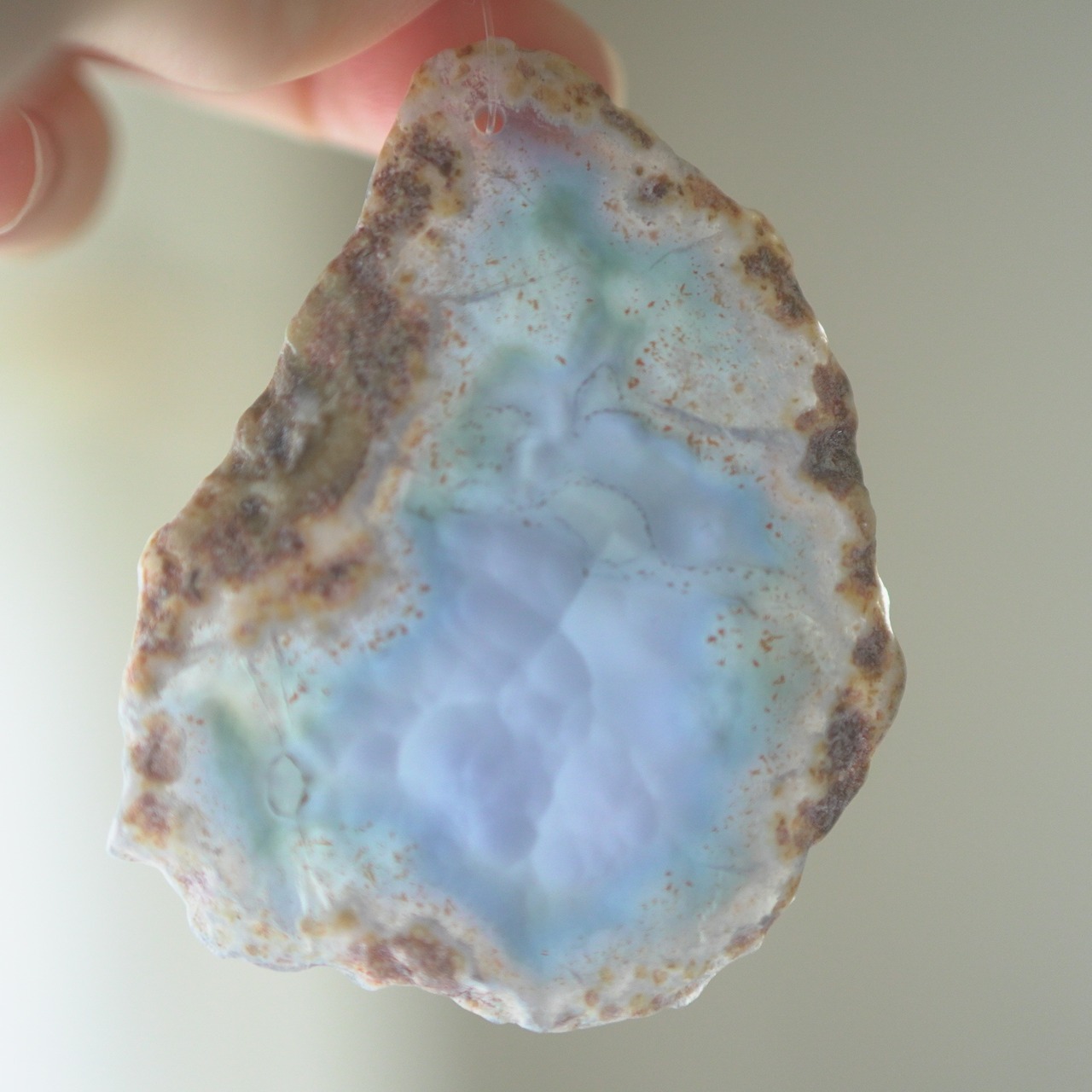 Blue Planet 07 - アゲートヒーリングチャイム / Agate Sun Catcher Wind Chime 650