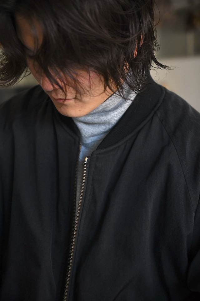 A.PRESSE / Silk Padding Jacket (Black)