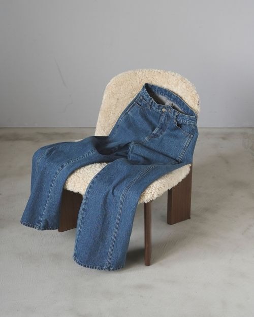 【anuke】Panel Loose Denim