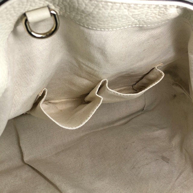 GUCCI グッチ トートバッグ アイボリー ブラウン レザー コンビレザー vintage ヴィンテージ オールド rc7r6c
