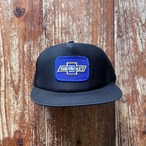1980’s Deadstock Chevrolet" Automotive Mesh Cap Trucker Hat/ Black/ made in USA