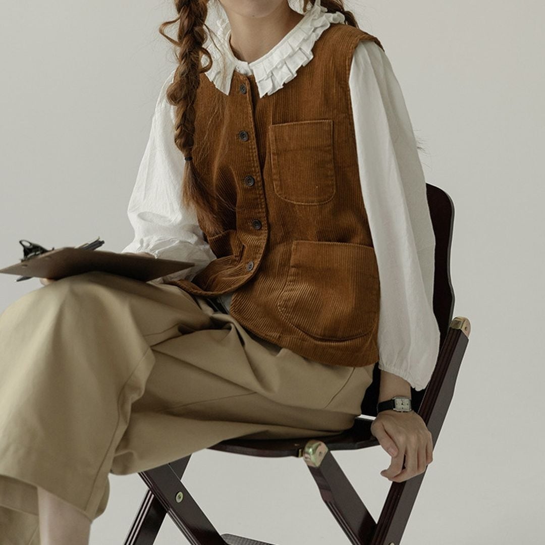 EG コーデュロイ　フードベスト EG コーデュロイ フードベスト ENGINEERED GARMENTS