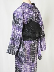 【即納レディースMサイズ】仕立て上がり 単衣「クロコダイル」　[B1220]