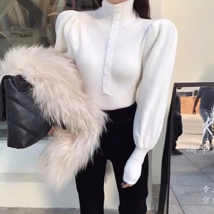 パワーショルダー　ハイネックニット AJ−111-C01