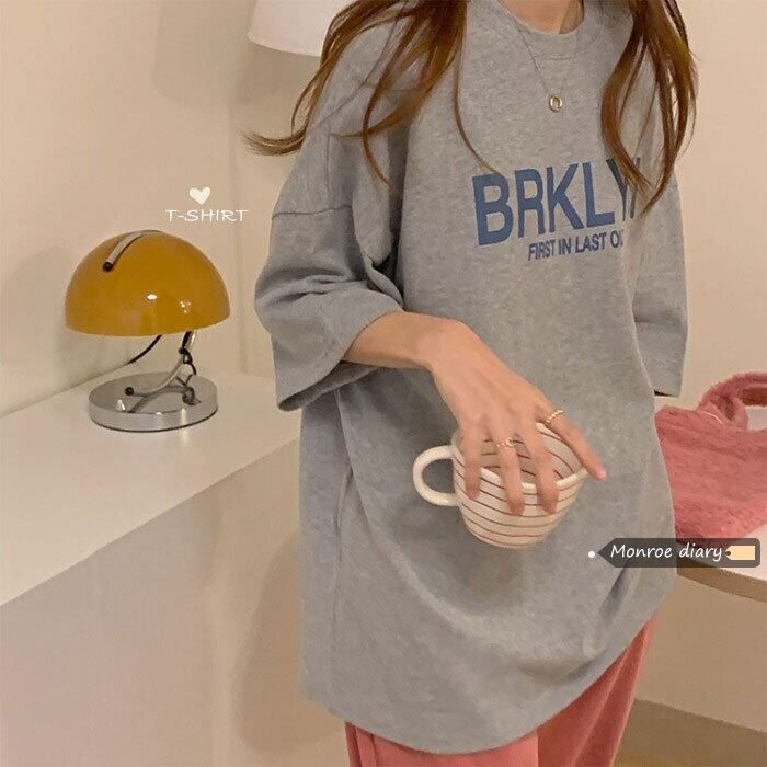 スプリングシャツ レディースルーズTシャツ トップス 春物 モンロー35844550585