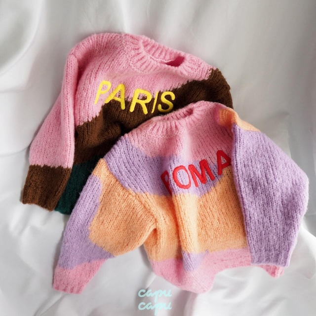 «sold out» THE ANIMALS OBSERVATORY / TAO / Pink Roma City Bull Sweater