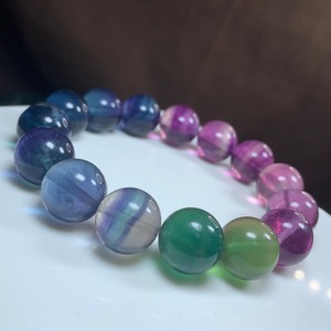 2.レア色☆発色美✩グラデーションフローライトブレスレット