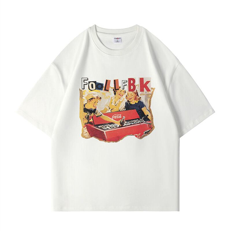 レトロアメリカンイラストtシャツ 韓国ファッション通販 Albedo アルベド