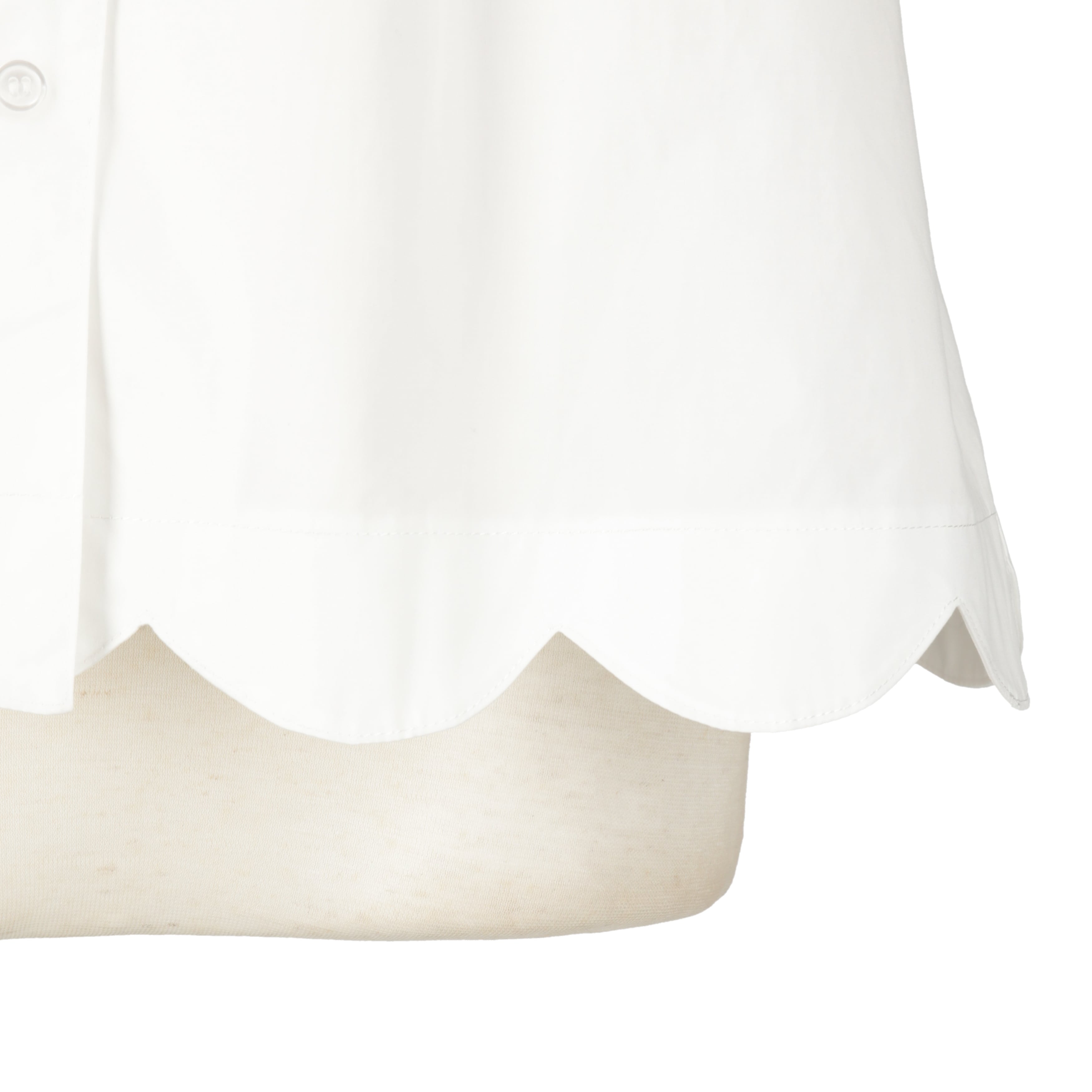 スカラップブラウス　WHITE