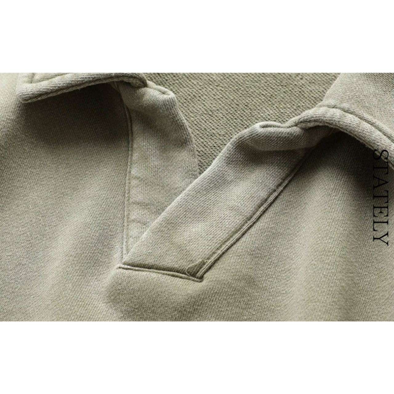 Washed Polo Collar ロンT/4color_T66・画像9