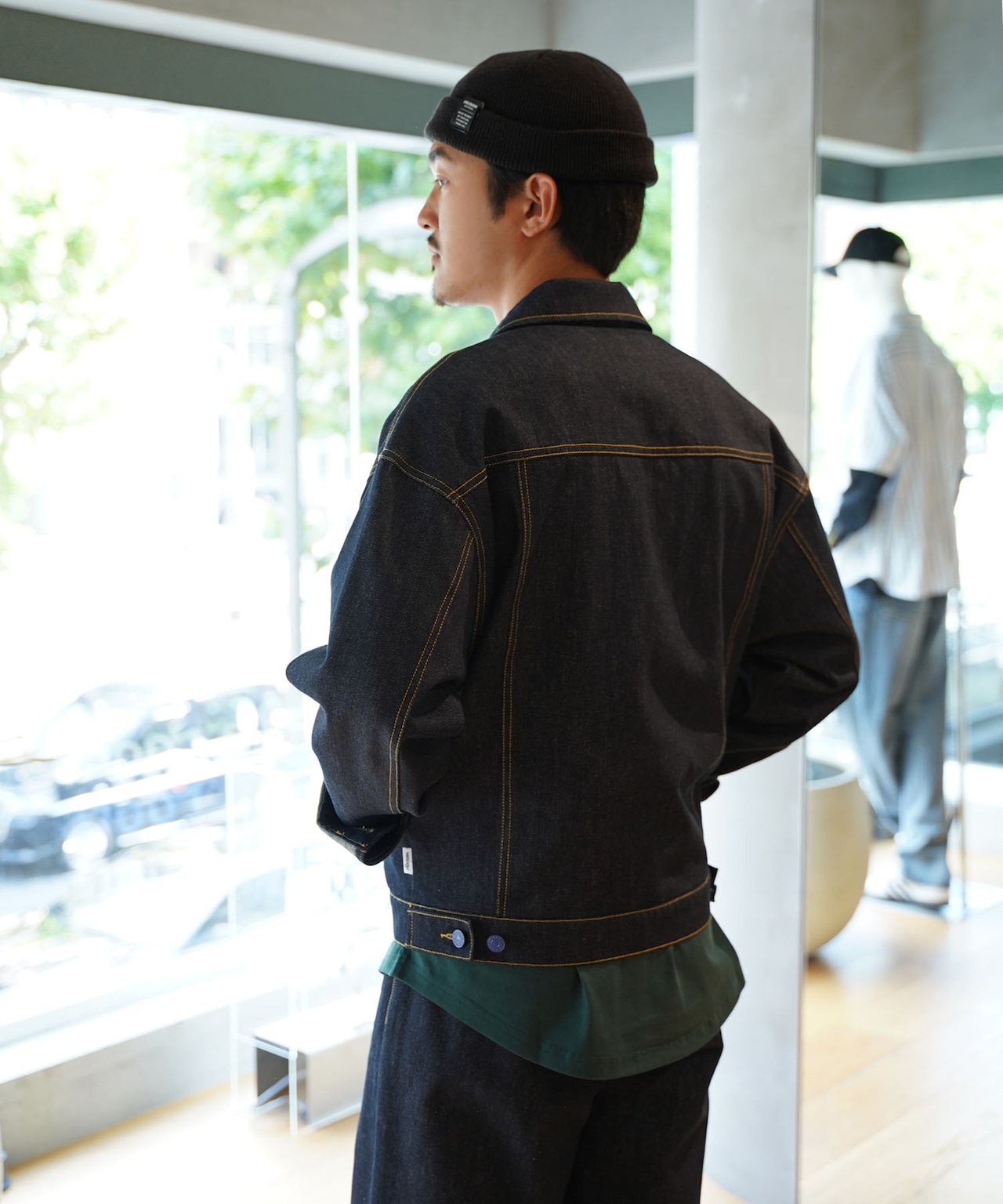 【#Re:room】VINTAGE DROP SHOULDER DENIM JACKET［REJ114］