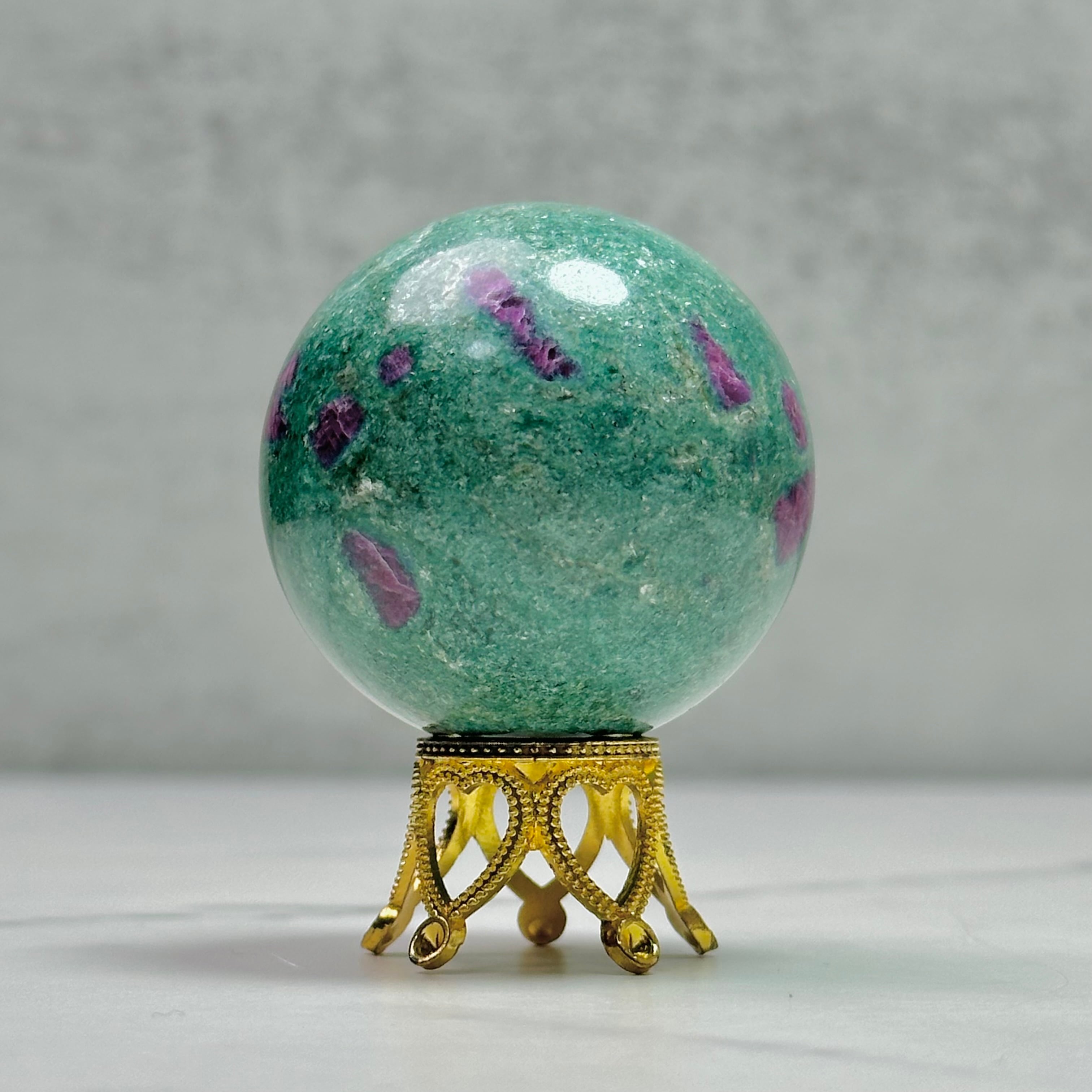 インド産ルビーインフックサイトスフィア Φ44mm | Mt.Sophia 天然石屋