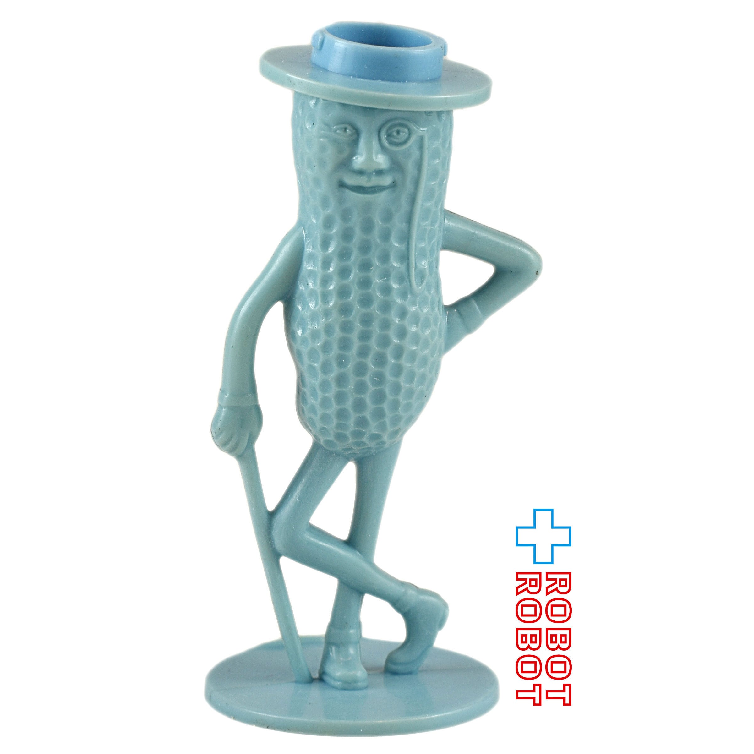 極希少‼️PLANETERS✨Mr. Peanut✨陶器製ソルト＆ペッパー ミスター・ピーナッツ プラスチック ソルト＆ペッパー 水色 ※帽子欠品