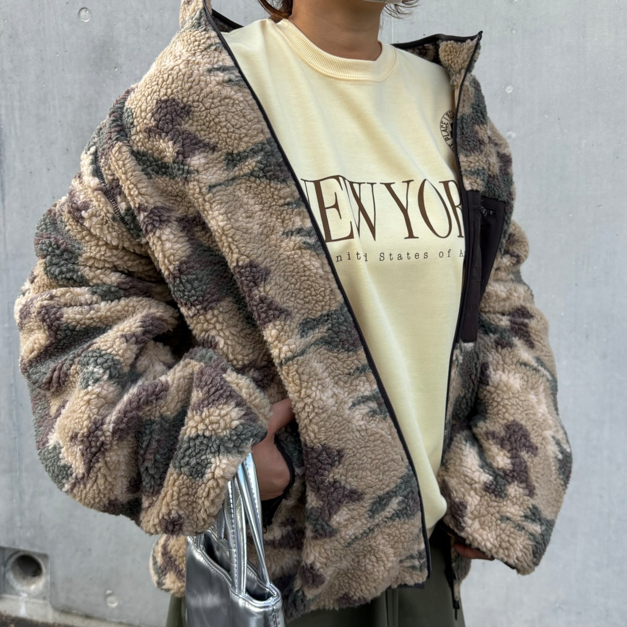 【NEWYORK】logoSW／yellow