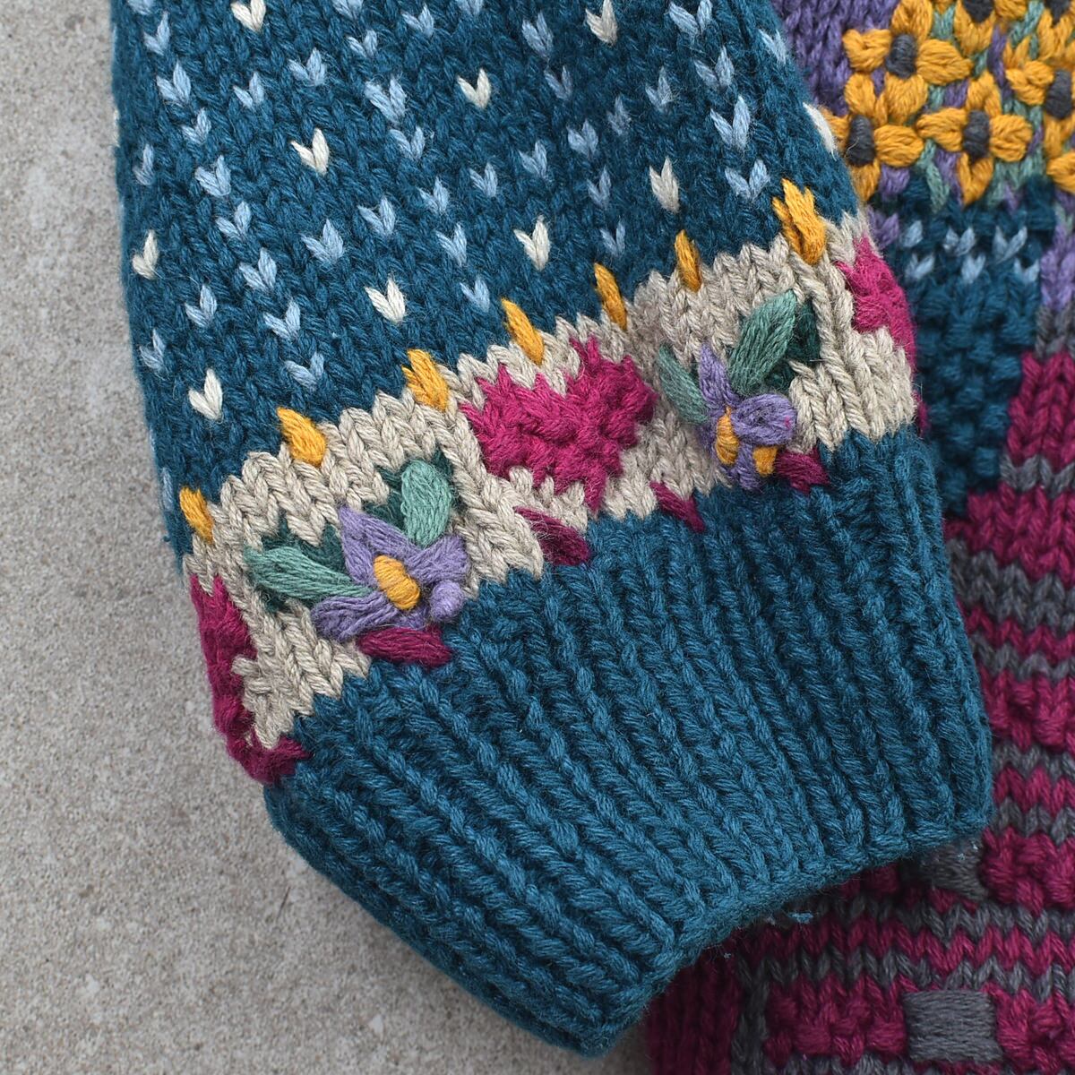 Signatures northern isle hand made knit | 古着屋 grin days memory