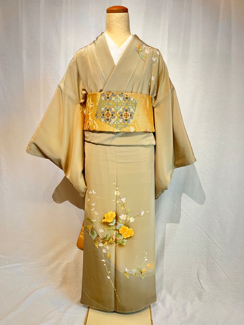 2241 加賀友禅 訪問着 袷単品 Kaga Yuzen Houmongi (lined kimono)