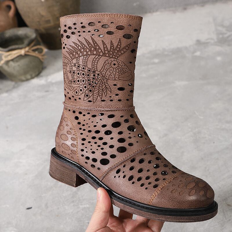 バックスプリングサマーサンダルレザースタンダード 靴 シューズ レトロ 春物 夏物 ラウンドトー ヨーロピアン Yiranxuaディースワード30598391450