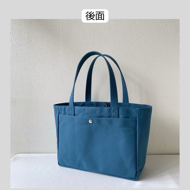 【全9色】「軽いボックストート」通勤サイズ／倉敷帆布 8号帆布【受注制作】