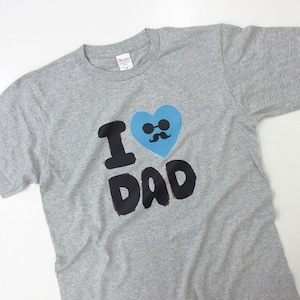 I LOVE DAD Tシャツ ms100 父の日 お祝い メッセージ ギフト プレゼント