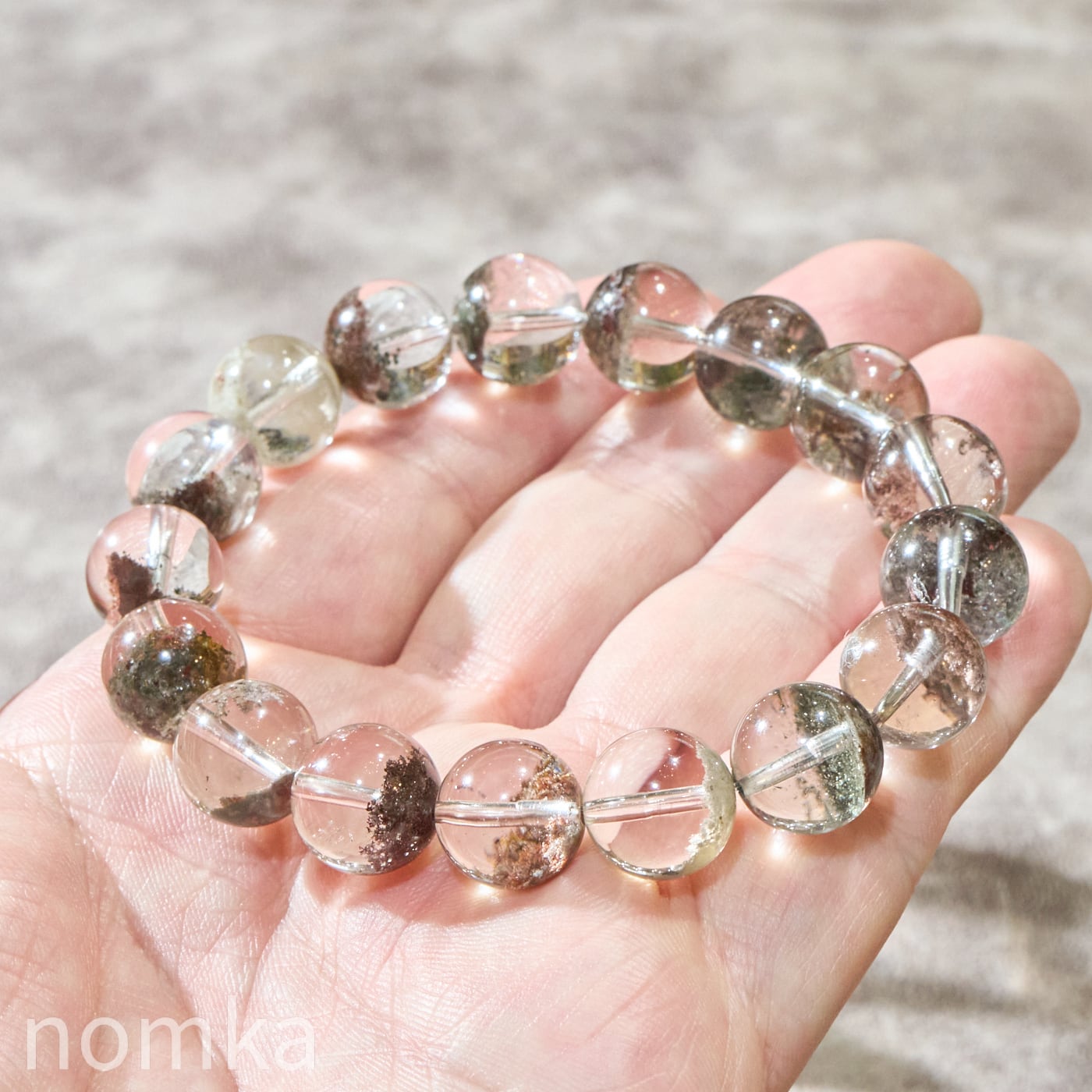 ガーデンクォーツ【12.5mm/AAA/ブラジル産】 一連ブレスレット nbra