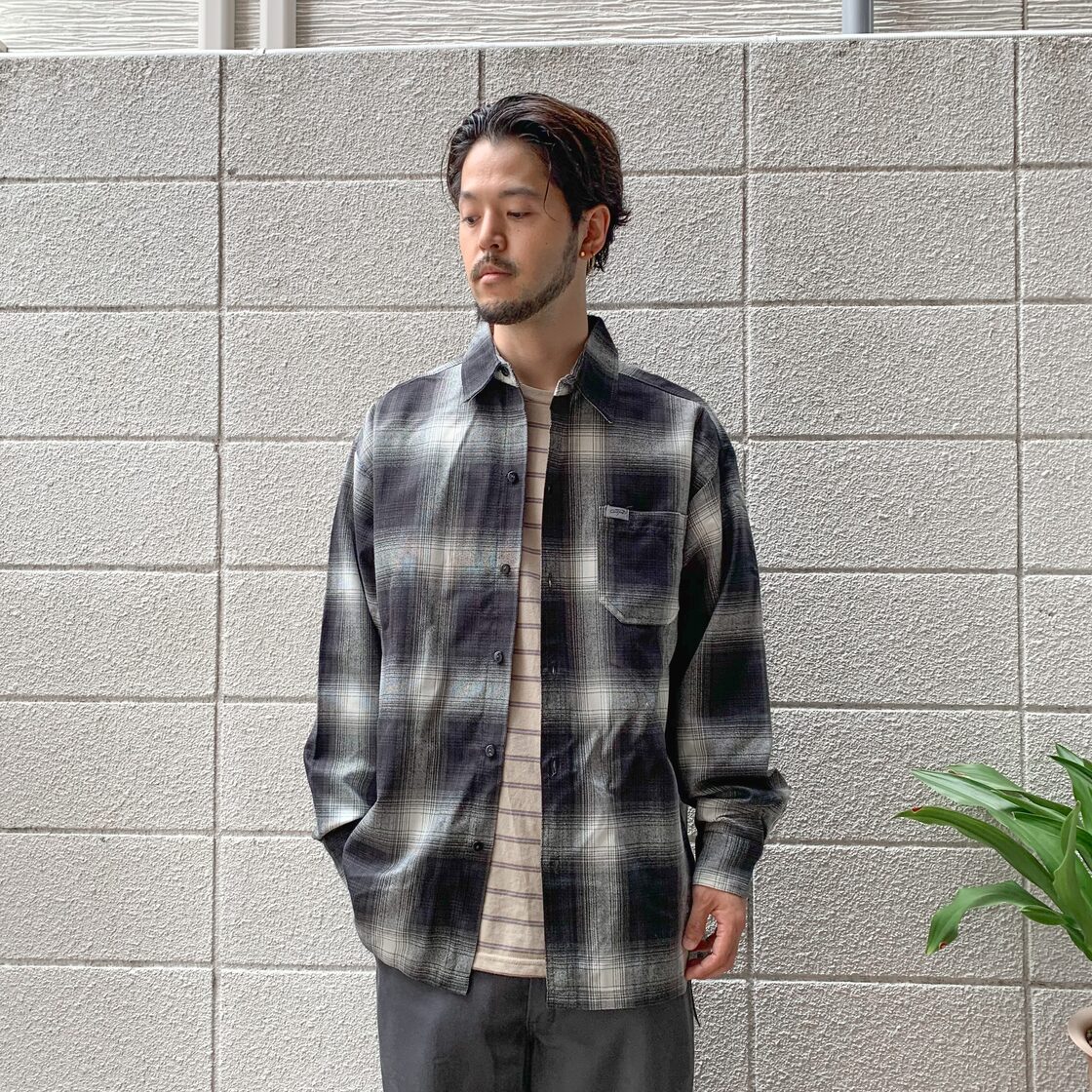 CALTOP Ombre Check L/S Shirt (キャルトップ オンブレ チェック 