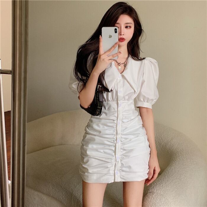 スカート サマースタイルスタンダードドレス スリム レトロ 夏物 ドラファッションホール28438196782