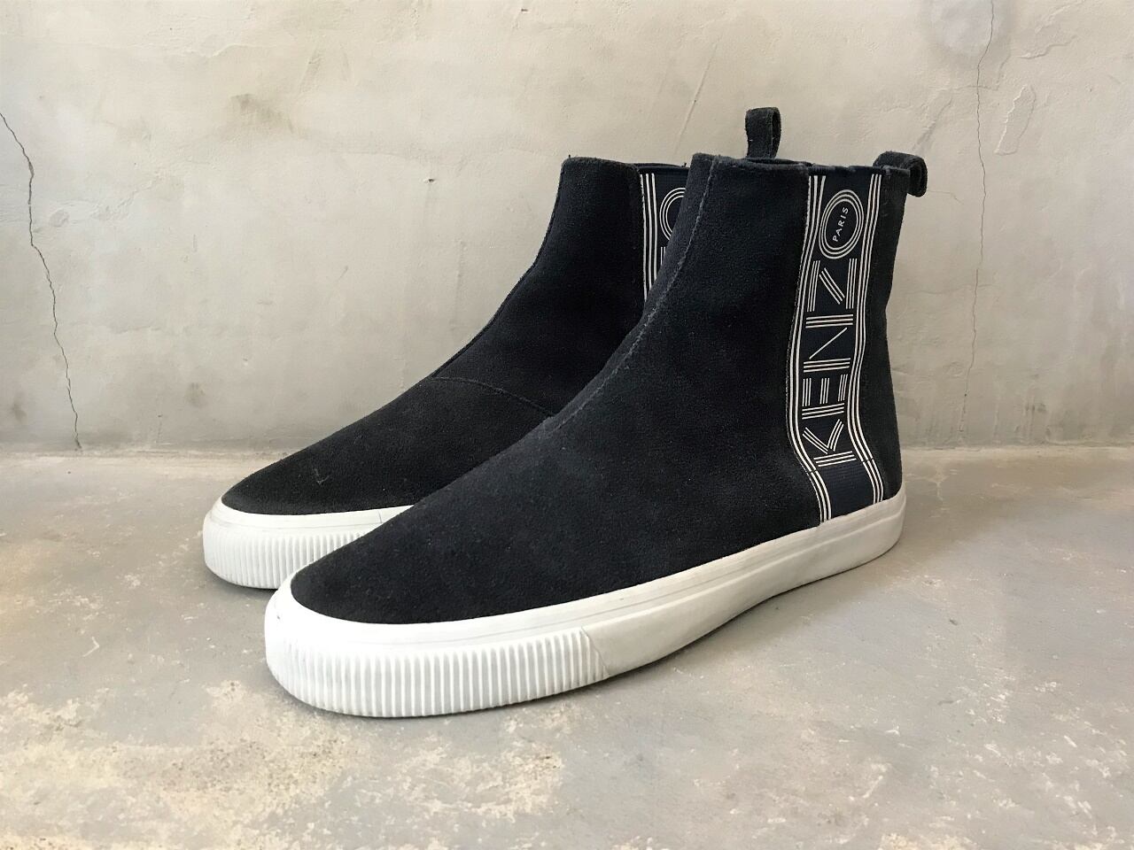 KENZO side-gore suede shoes