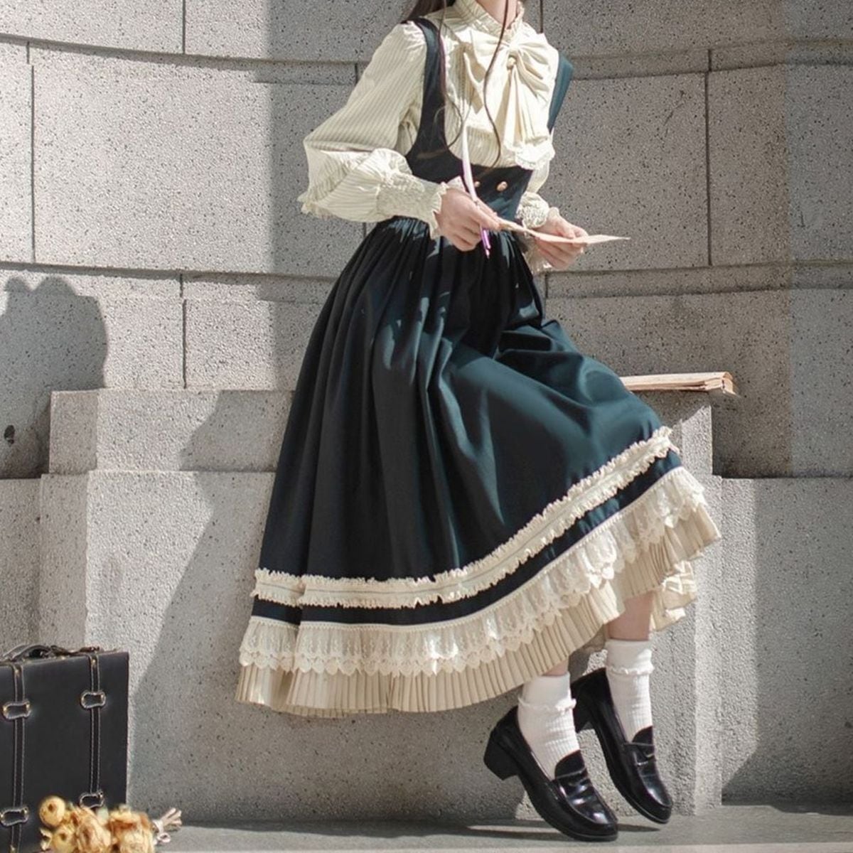 魔法学園エレガントケープ付きセットアップ：ケープ(ショート丈