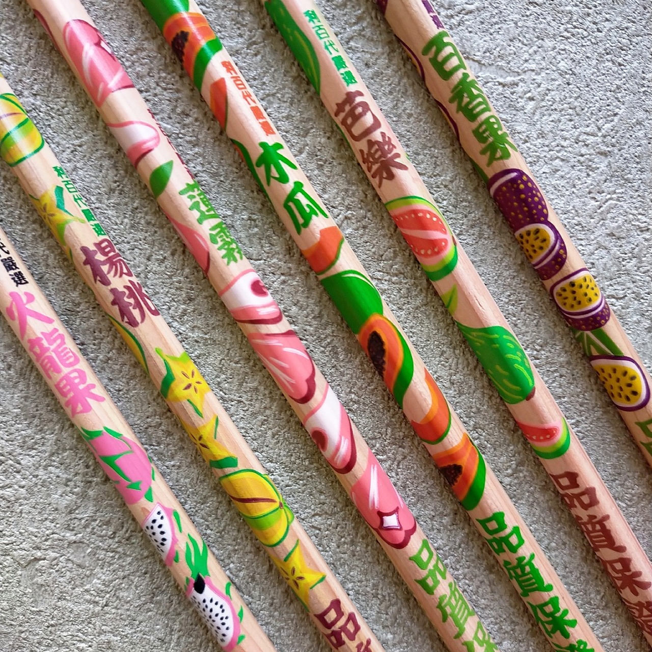 利百代（LIBERTY）台湾フルーツ鉛筆　6本セット