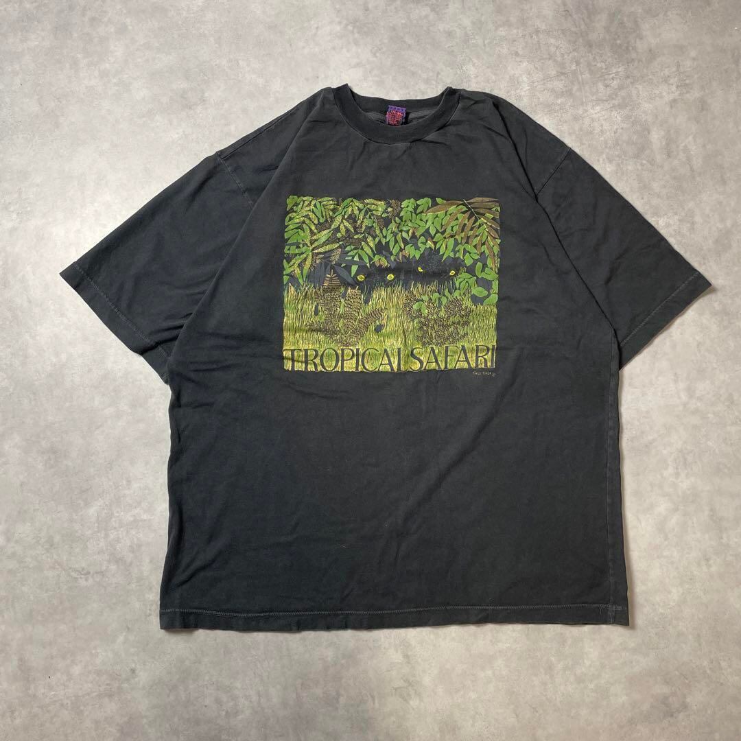 90s TROPICAL SAFARI グッドデザイン ヴィンテージ Tシャツ