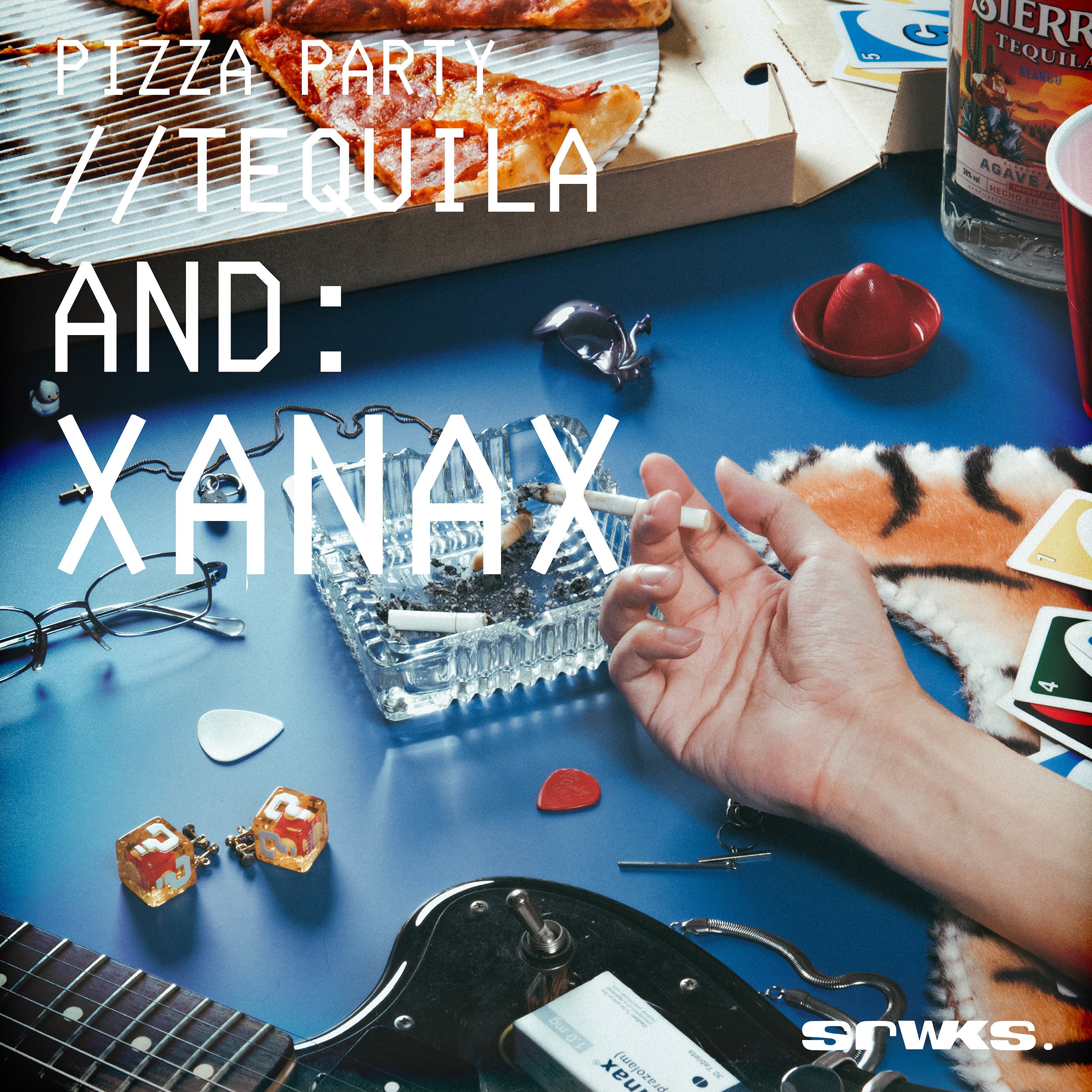 【予約商品 / 03.04 Release】srwks. / Pizza Party, Tequila And Xanax（Ltd Clear Blue LP w Japanese Obi）