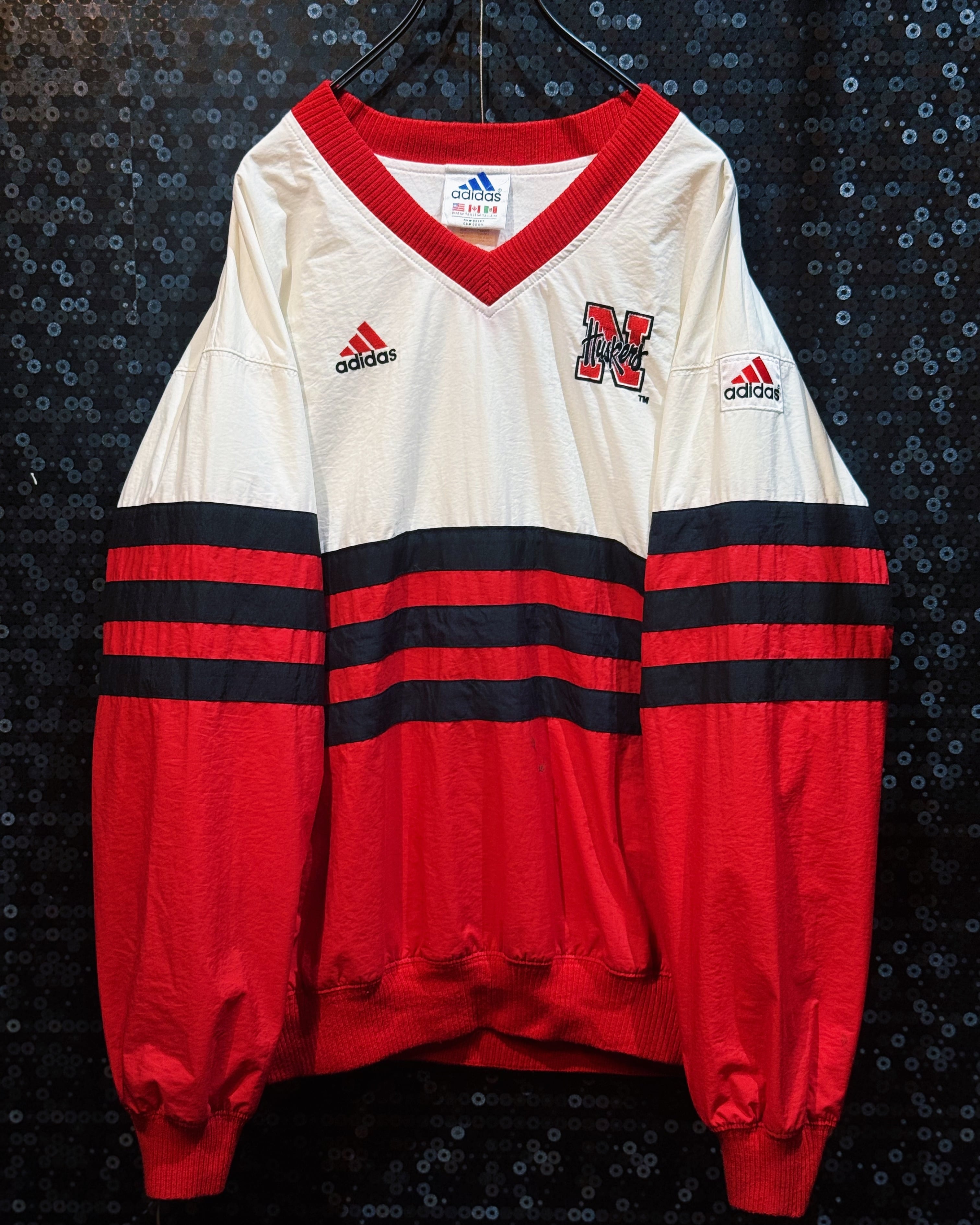 【ÆIEM】"adidas"vintage Nebraska Huscars NCAA Track Jacket