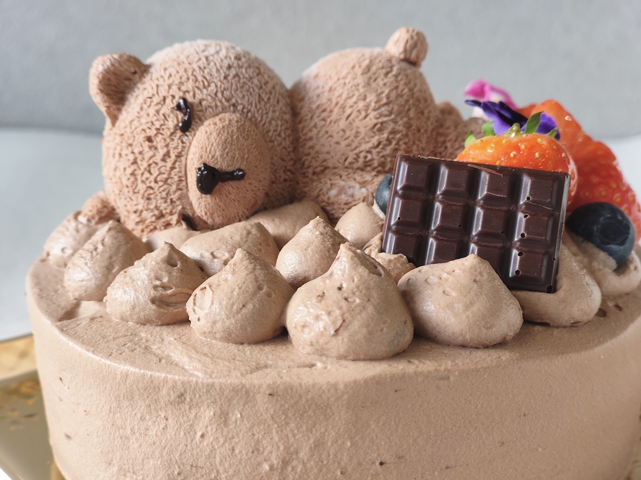 スリーピングベア 生チョコクリーム 5号 15cm 5~6人分 画像1