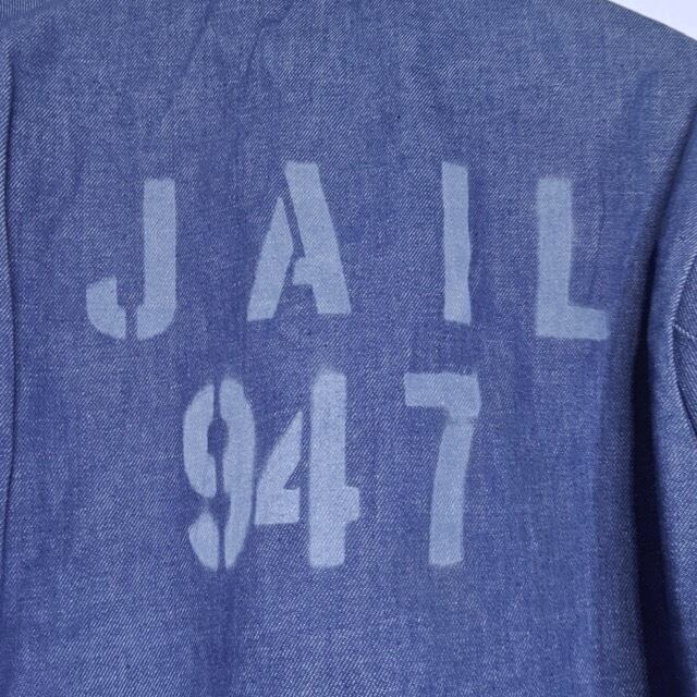 1980s~ !! NOS プリズナー ジャケット ビンテージ ステンシル 60's〜70's SUI 実物 USA / Stencil with Jacket Work Denim JAIL ジャケット・アウター