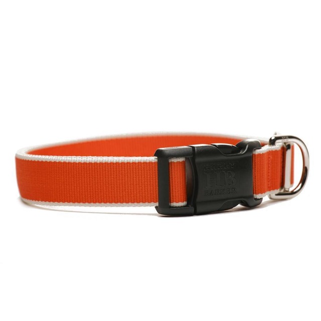 Harry Barker | CHELSEA DOG COLLAR - ORANGE×CREAM（XXS , XS）