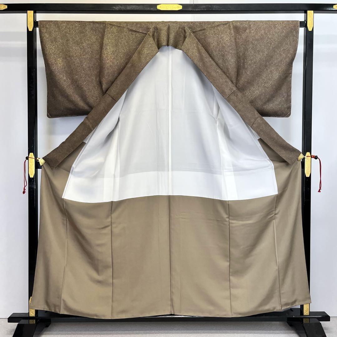 付下げ 叩き染 グラデーション 暈し染 木蘭色 ガード加工 K-3853  