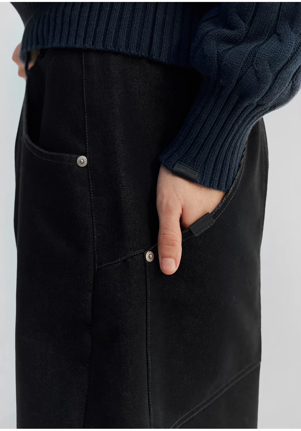NORYBRAND Heavyweight Curved Denim Pants