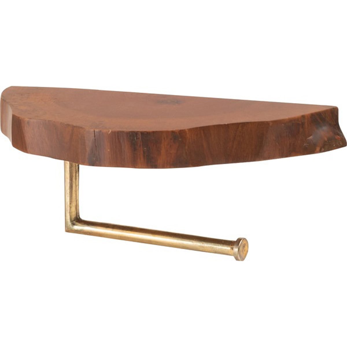 ペーパーホルダー JW-222BR 壁掛け 収納 収納棚 木製 天然木 ブラウン マホガニー材 マホガニー 木 おしゃれ シンプル ナチュラル 北欧 カントリー カントリー調 ゴールド 金 金色 洗面所 トイレ お手洗い インテリア ショップ 店舗 カフェ