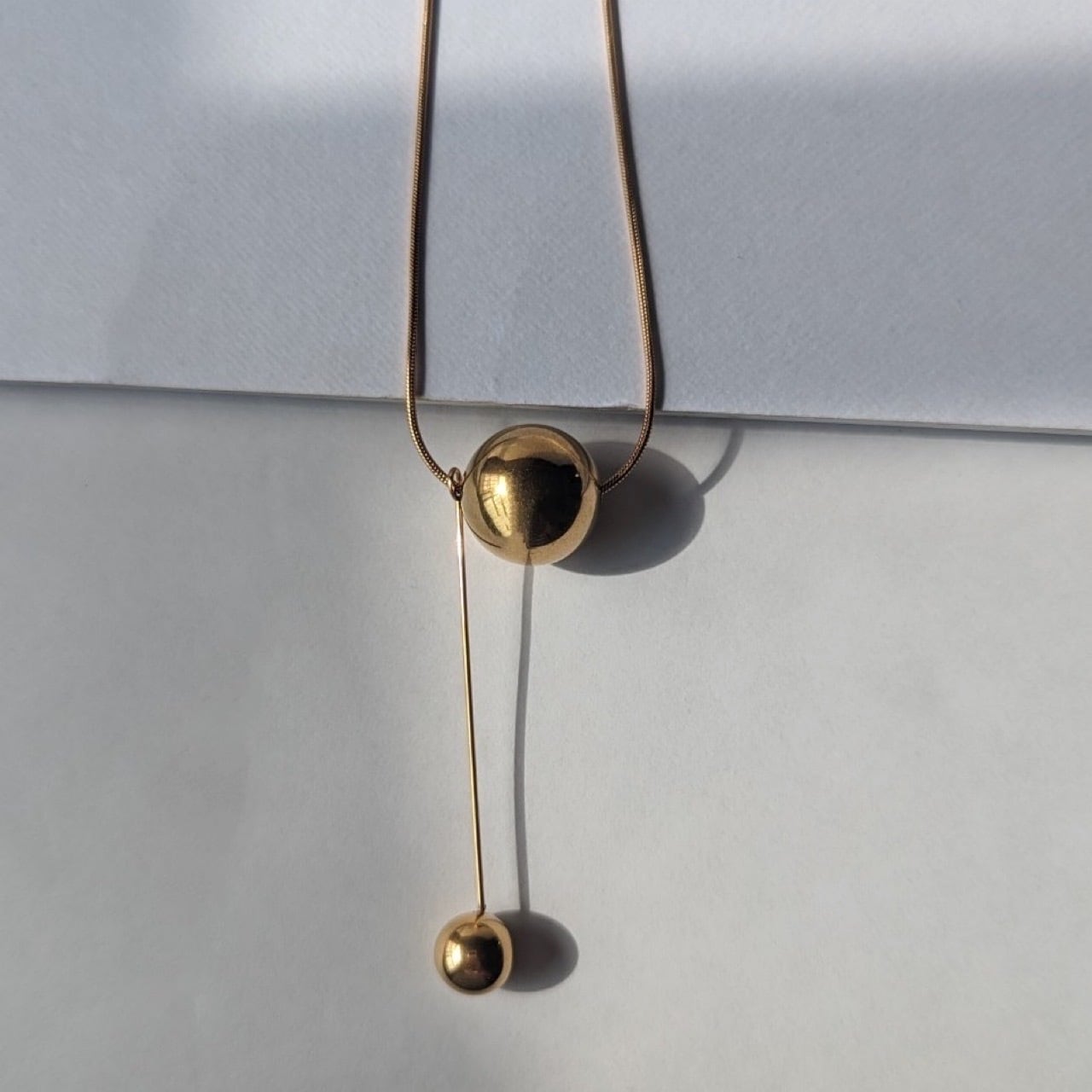 metal ball chain necklace 316L / メタル ボール チェーン ネックレス