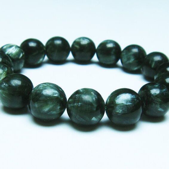 セラフィナイト ブレスレット 13mm 一点物 111-35873