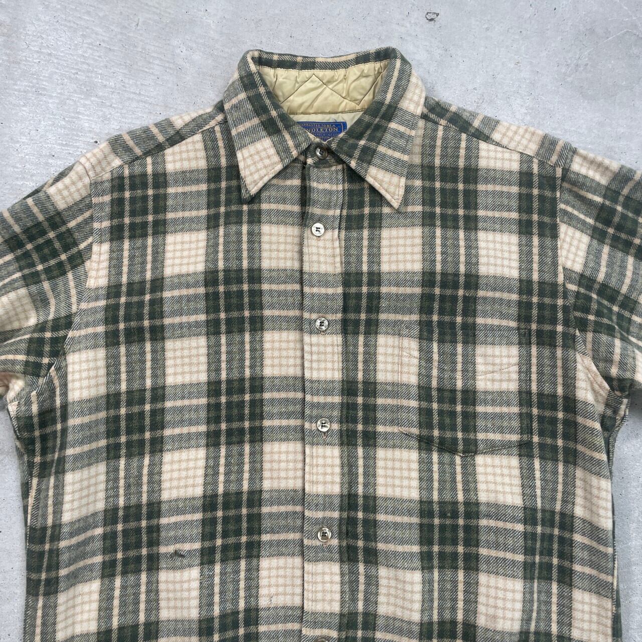 70年代 USA製 PENDLETON ペンドルトン ウール チェックシャツ
