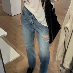 Cut design denim/ blue(10月中旬頃発送予定)