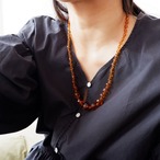 こっくり色のネックレス (zon-49)