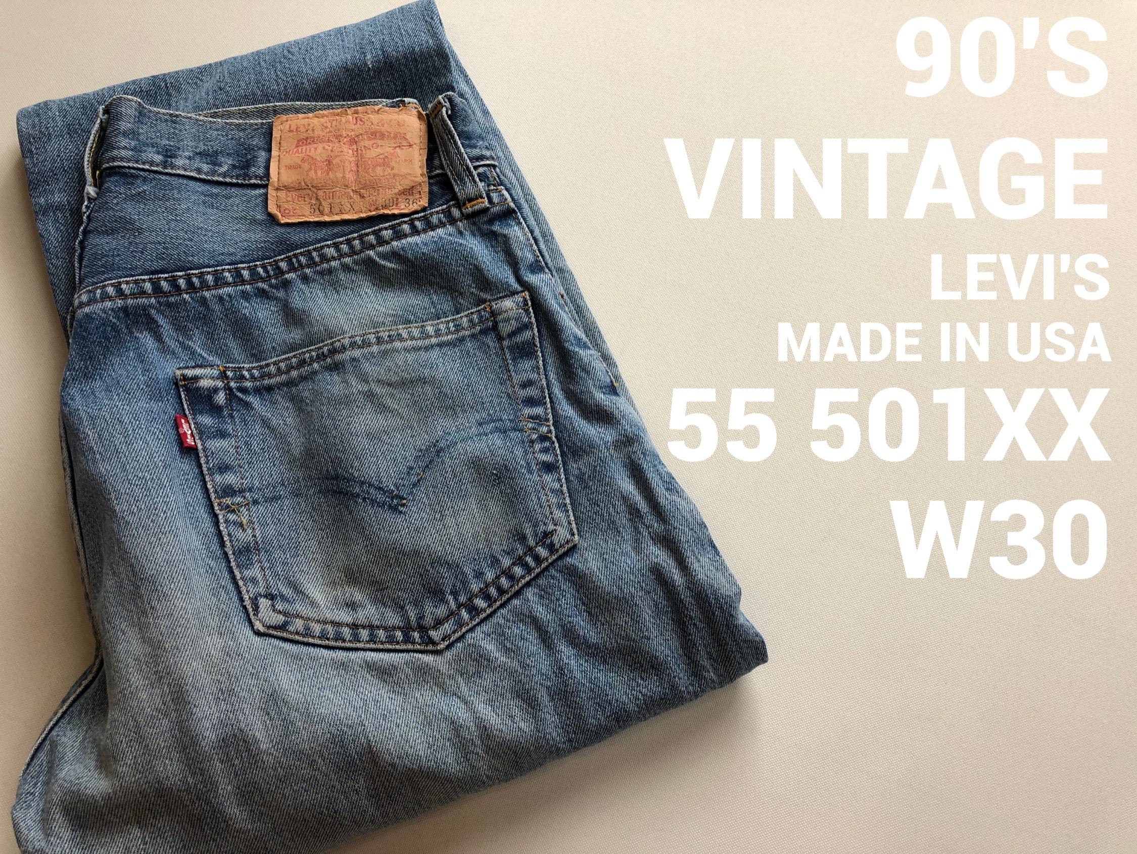 W30 made in USA LEVI'S リーバイス501xx 55年復刻モデル 194