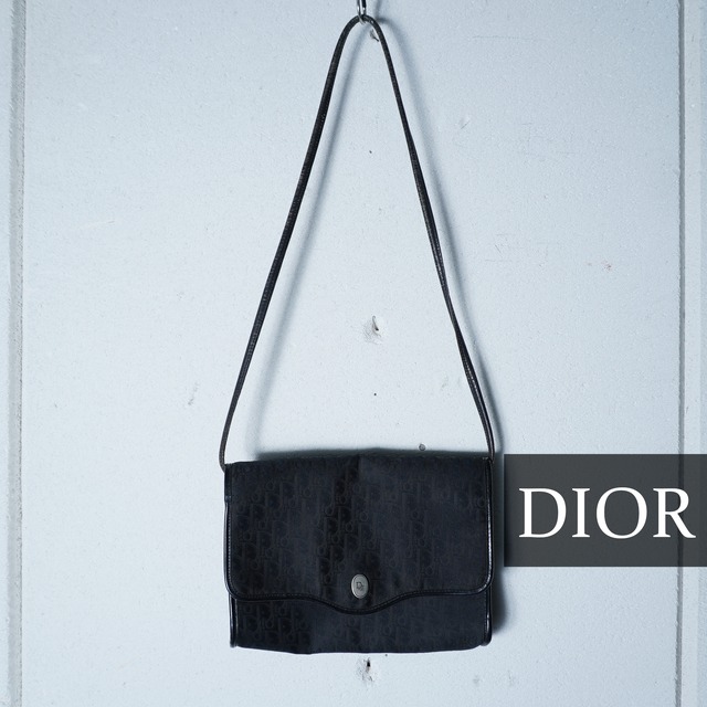 Christian Dior】クリスチャンディオール トロッター総柄レザー切替 