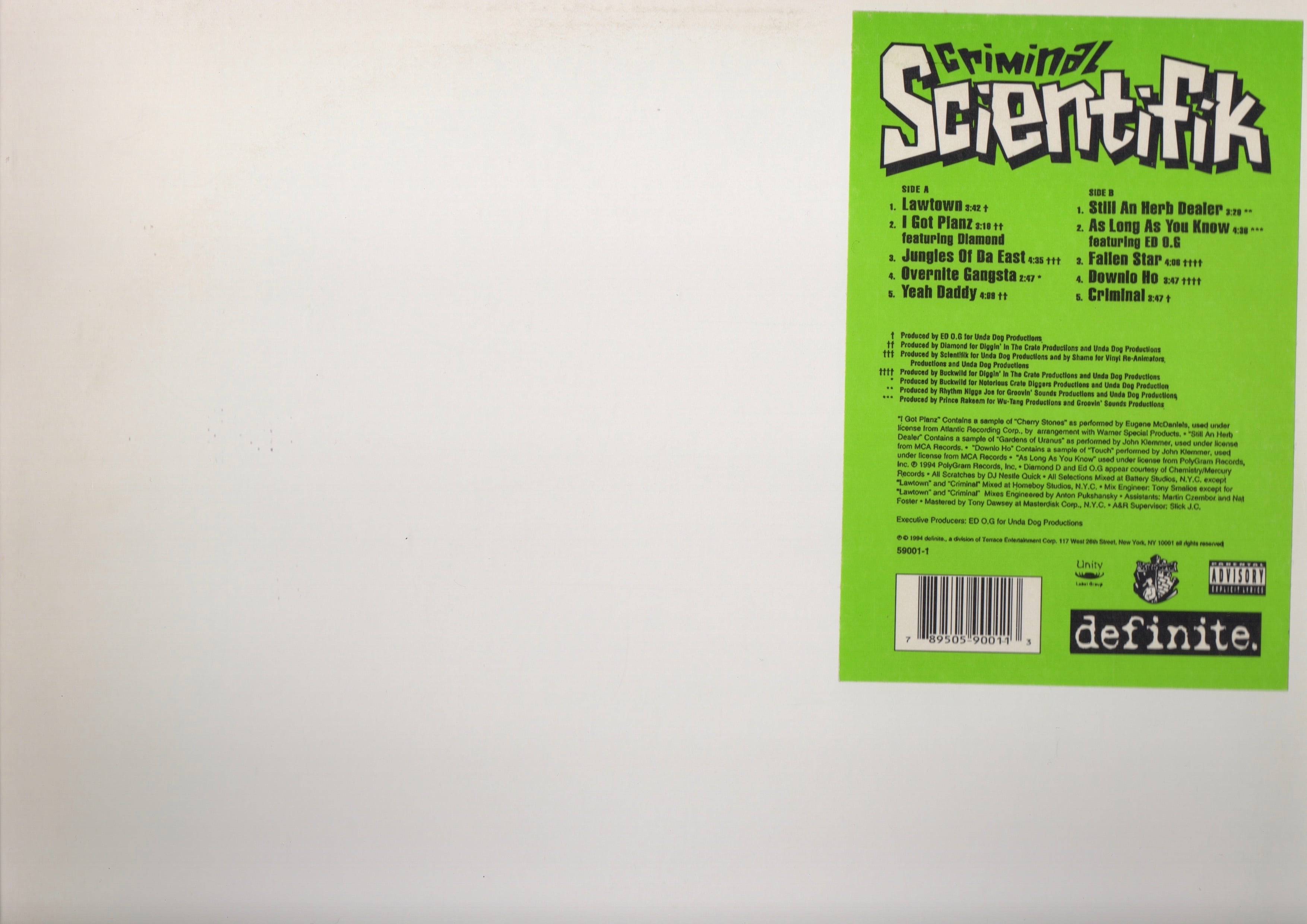 LP Scientifik – Criminal Criminal Scientifik