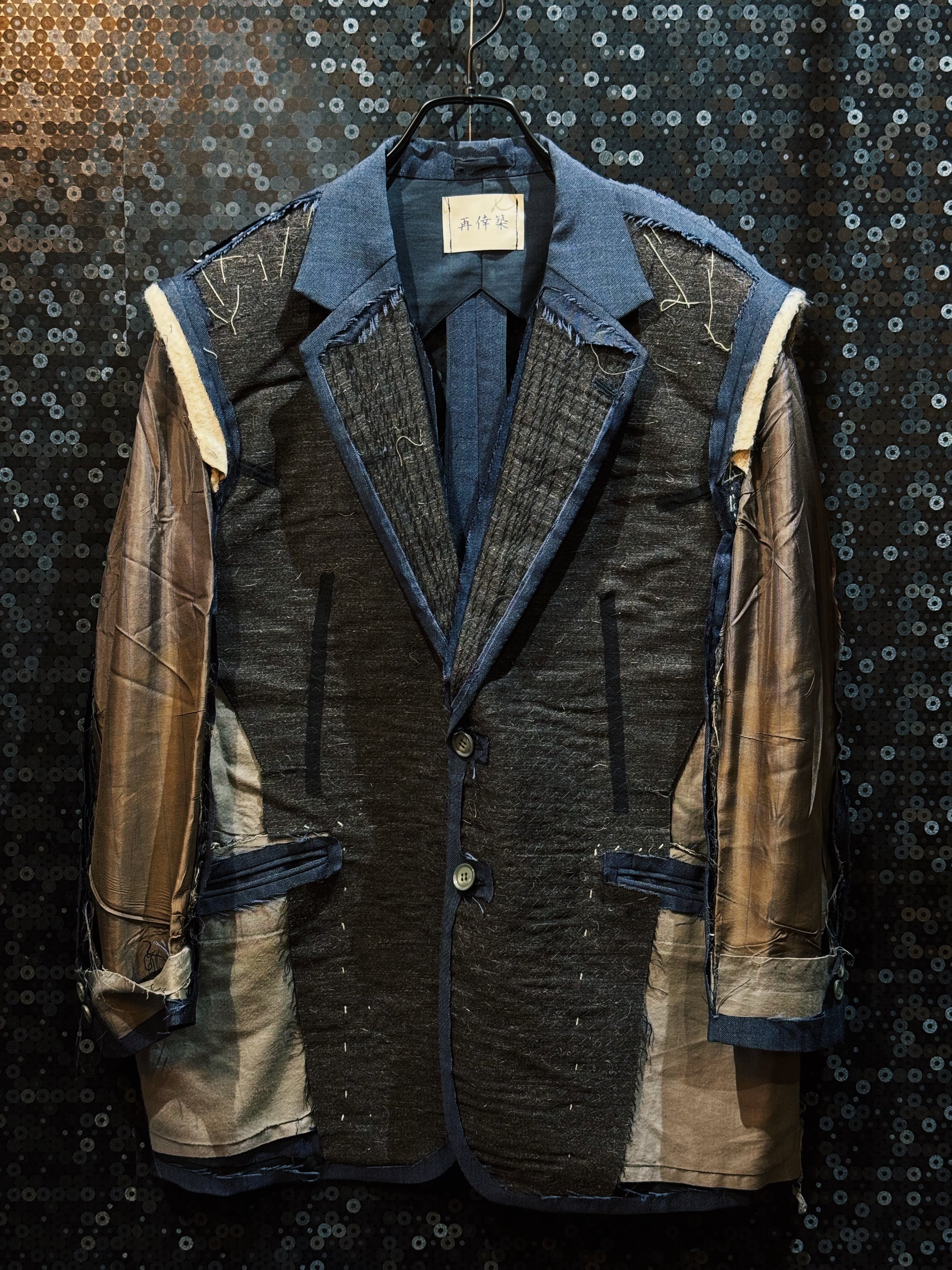 【ÆIEM】"再倖築”Demolition detail scull style tailored jacket